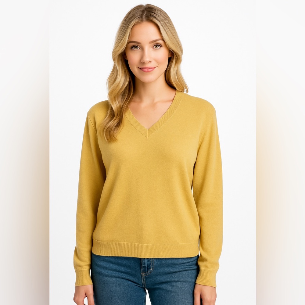 Vintage 60s gold grandpa sweater